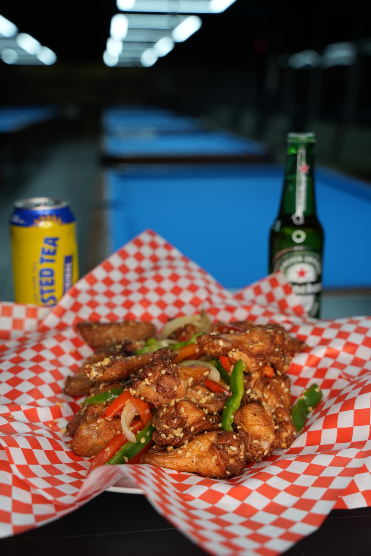Chicken wings at King Billiards